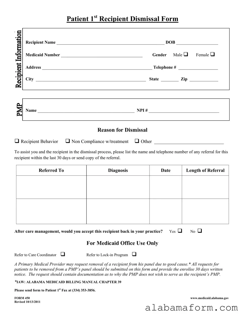 Blank Alabama 450 PDF Template