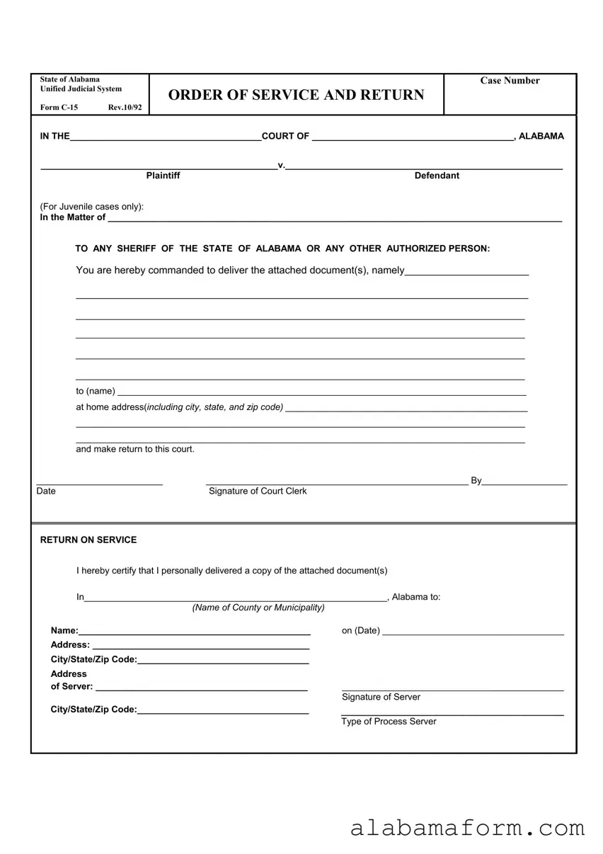Blank C 15 Alabama PDF Template