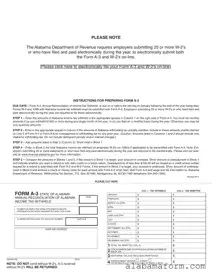 Blank A 3 Alabama PDF Template