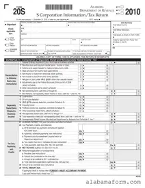 Blank Alabama 20S PDF Template
