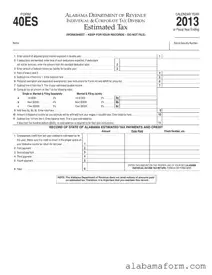 Blank Alabama 40Es PDF Template