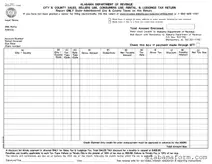 Blank Alabama 9501 PDF Template