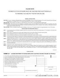 Blank Alabama A 1 PDF Template