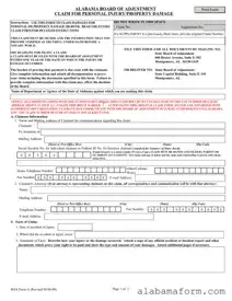 Blank Alabama Boa A PDF Template