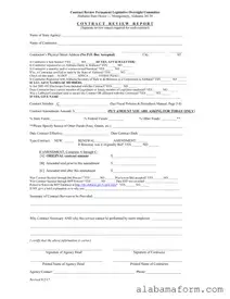 Blank Alabama Contract PDF Template