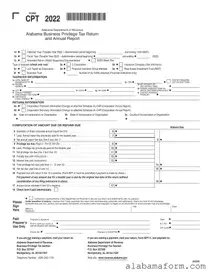 Blank Alabama Cpt PDF Template