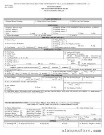 Blank Alabama First Report PDF Template
