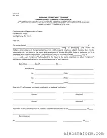 Blank Alabama Uc 6 PDF Template