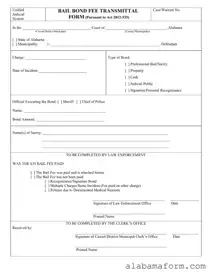 Blank Bond Release Alabama PDF Template